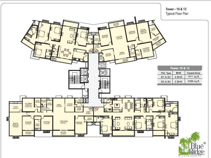 Paranjape Blue Ridge  Floor Plan  Paranjape Blue Ridge  Floor Plan