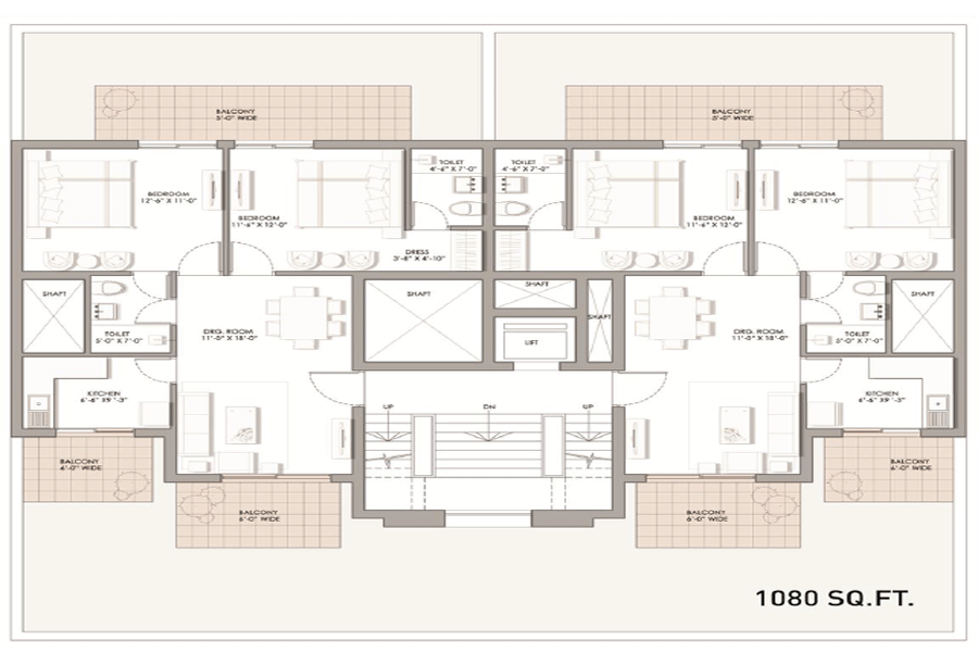 BPTP The Pedestal  Floor Plan  BPTP The Pedestal  Floor Plan