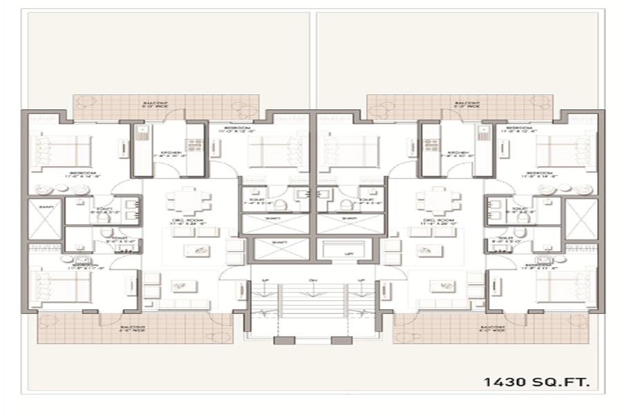 BPTP The Pedestal  Floor Plan  BPTP The Pedestal  Floor Plan