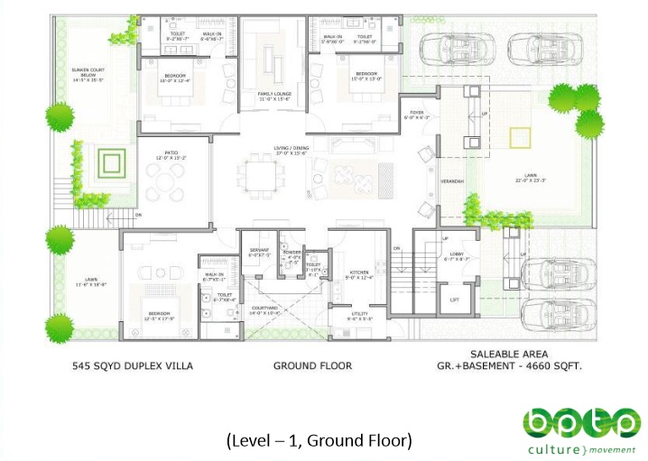 Bptp Visionnaire Luxe Villas  Floor Plan  Bptp Visionnaire Luxe Villas  Floor Plan