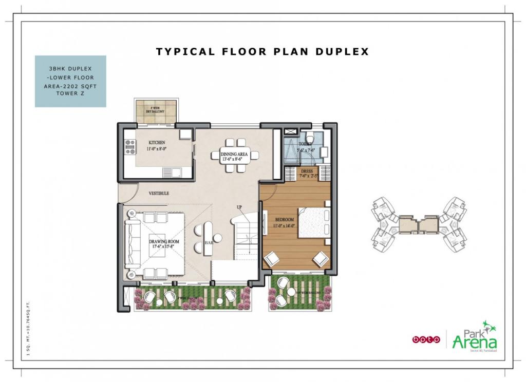BPTP Park Arena  Floor Plan 
