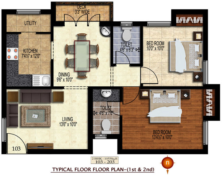  Enclave  Floor Plan 