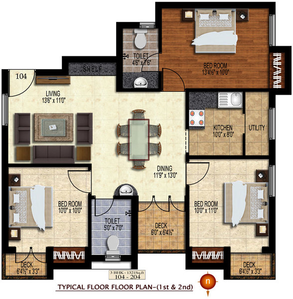  Enclave  Floor Plan 