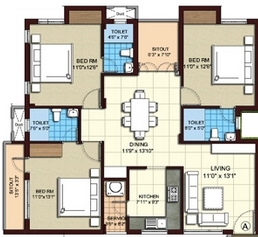  Thiruvanmyur  Floor Plan 