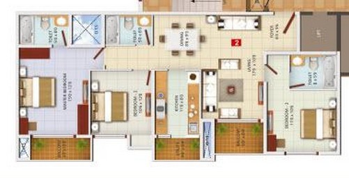 Indiabulls Greens Phase I  Floor Plan  Indiabulls Greens Phase I  Floor Plan