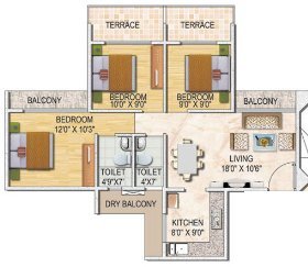 Monarch Imperial  Floor Plan 
