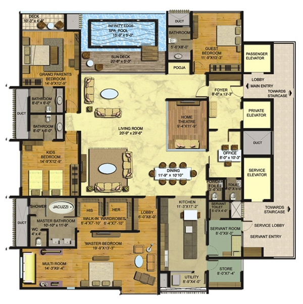Lodha Bellezza  Floor Plan  Lodha Bellezza  Floor Plan