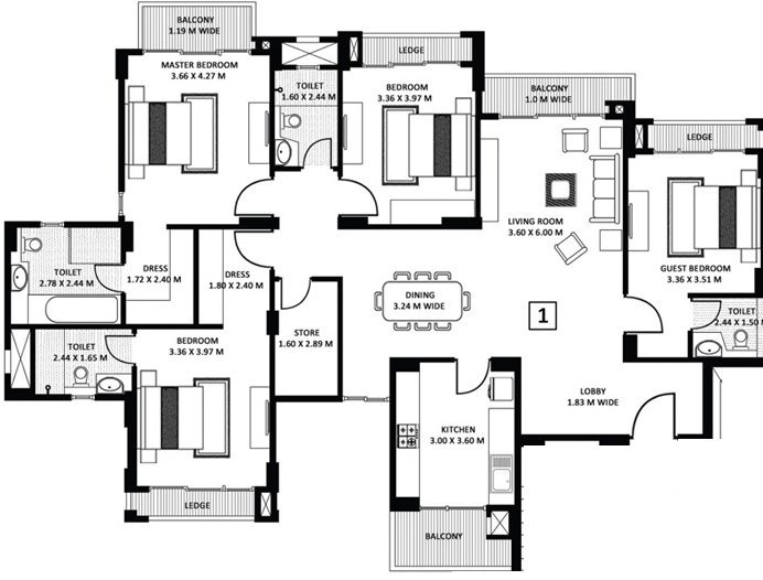 Godrej Anandam  Floor Plan 