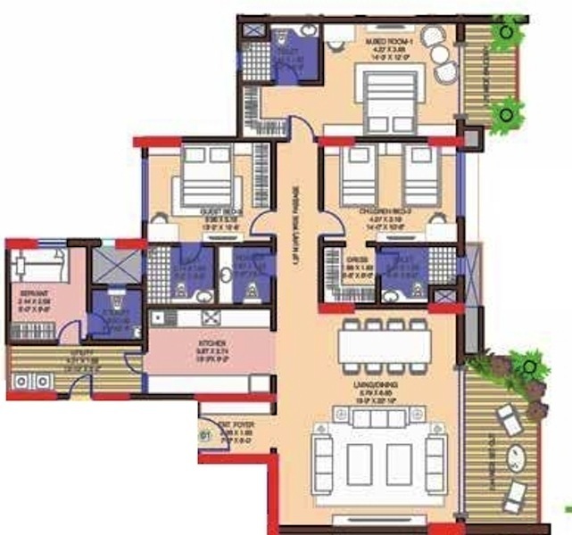 Mantri Blossom  Floor Plan 