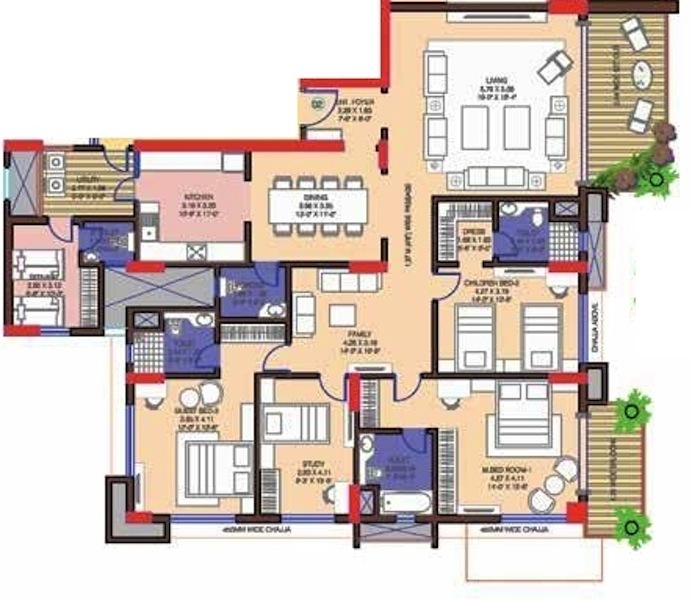 Mantri Blossom  Floor Plan 