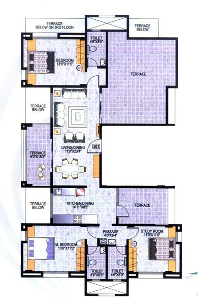  Arjun Residency  Floor Plan 