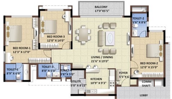 Purva Whitehall  Floor Plan  Purva Whitehall  Floor Plan