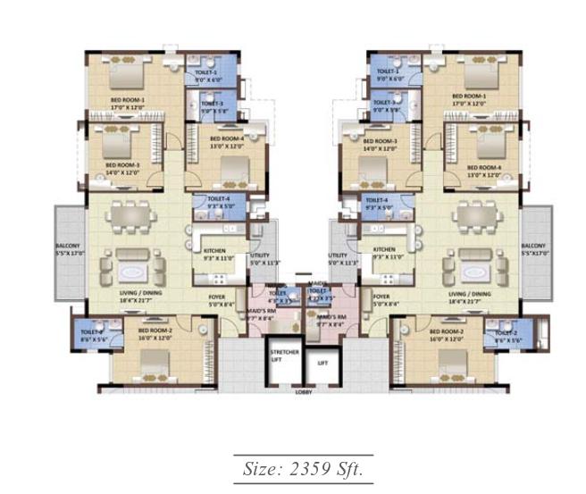 Purva Whitehall  Floor Plan  Purva Whitehall  Floor Plan