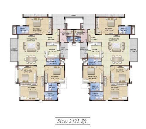 Purva Whitehall  Floor Plan  Purva Whitehall  Floor Plan