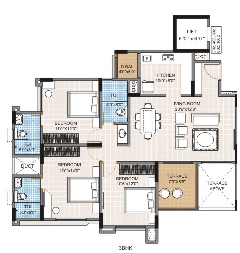 Pride Aashiyana  Floor Plan 