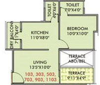 Venkatesh Oxy Desire  Floor Plan 