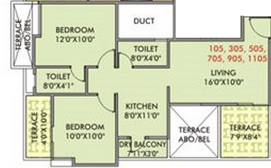 Venkatesh Oxy Desire  Floor Plan 