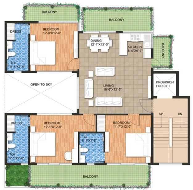 Raheja Ayana Residences  Floor Plan 
