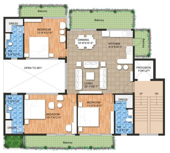 Raheja Ayana Residences  Floor Plan 