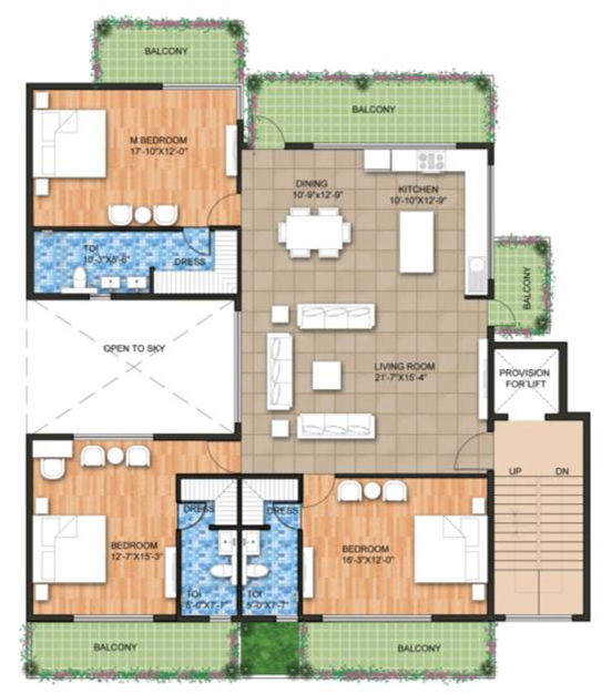 Raheja Ayana Residences  Floor Plan 
