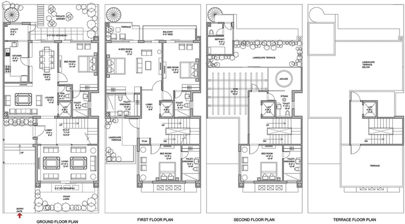 Bestech Park View Ananda Villas  Floor Plan 