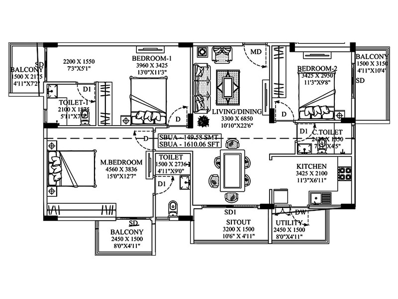  La Vida  Floor Plan 