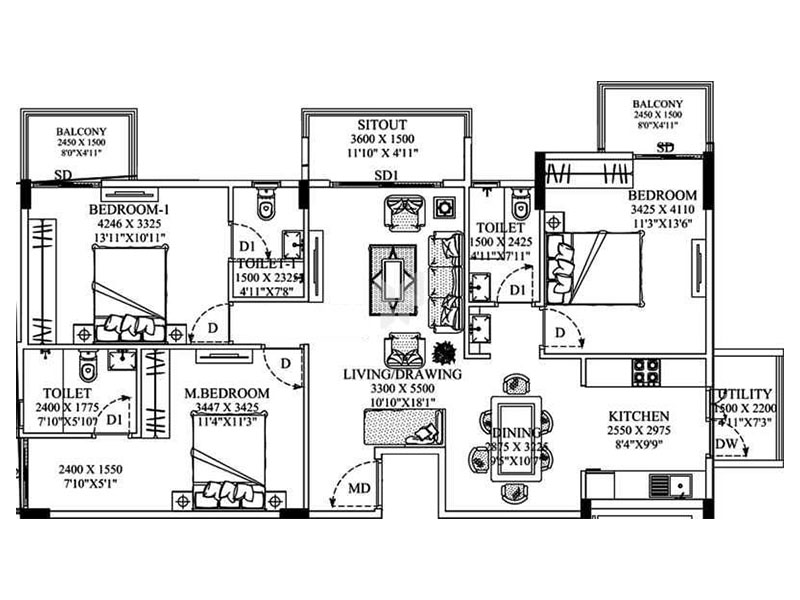  La Vida  Floor Plan 