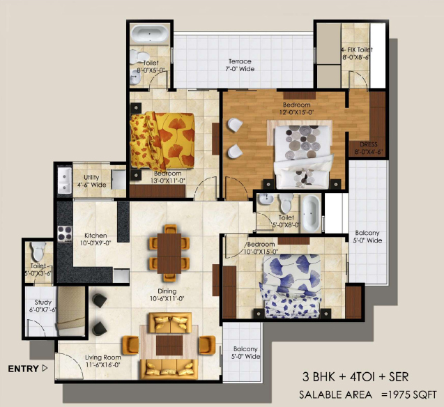  Residency  Floor Plan 