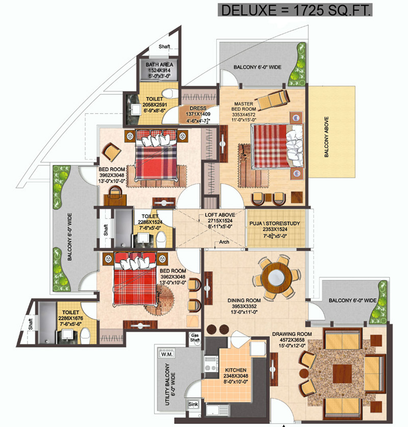 Antriksh Heights  Floor Plan  Antriksh Heights  Floor Plan