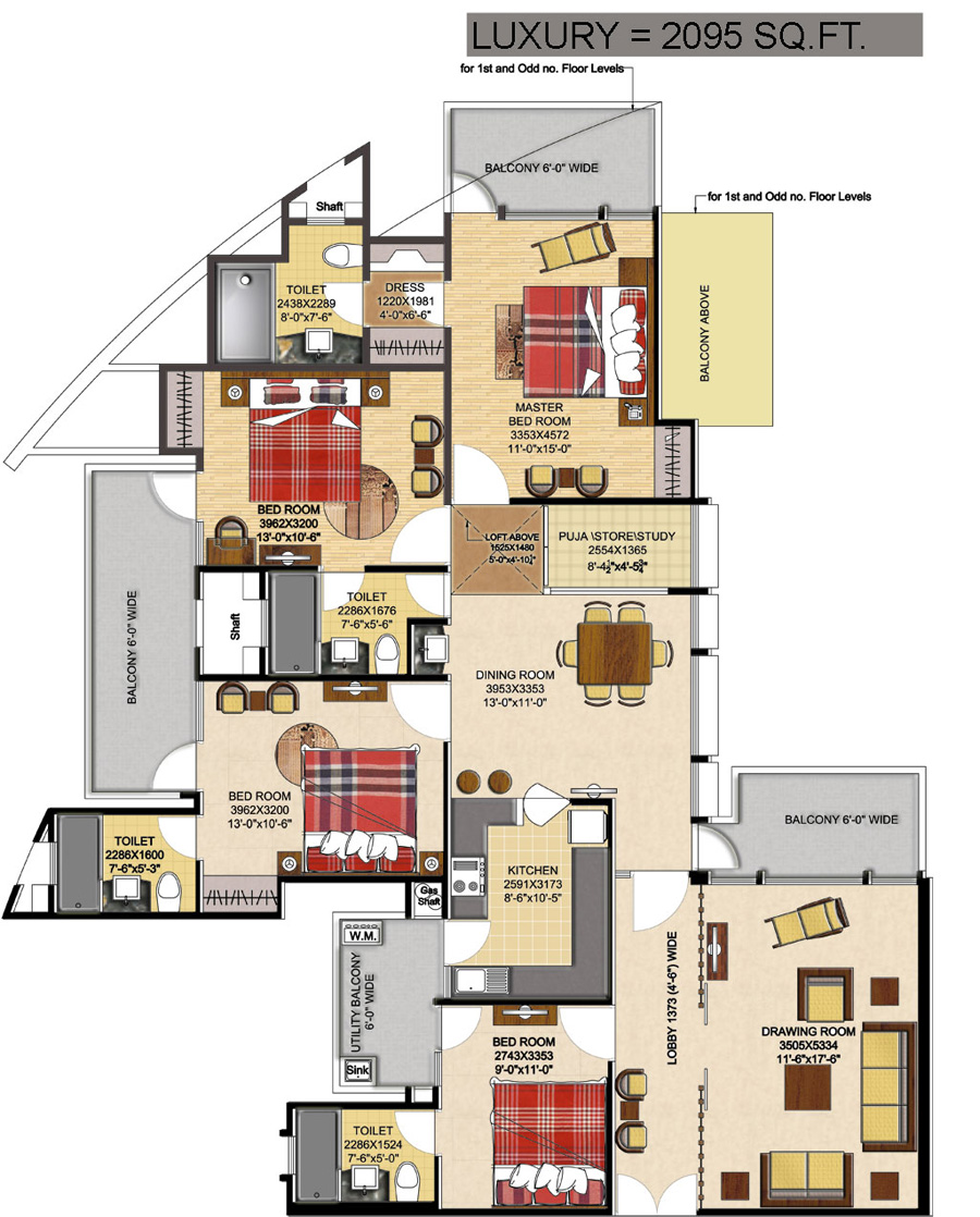 Antriksh Heights  Floor Plan  Antriksh Heights  Floor Plan