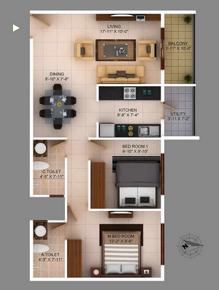 Concorde Wind Rush  Floor Plan 