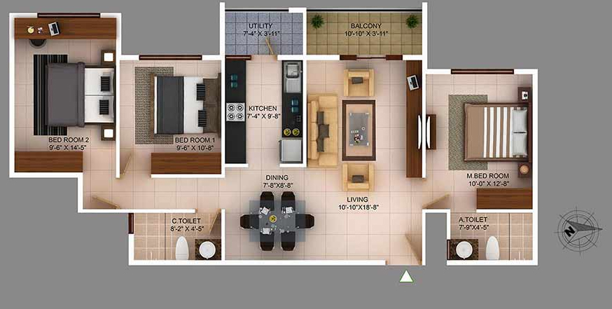Concorde Wind Rush  Floor Plan 
