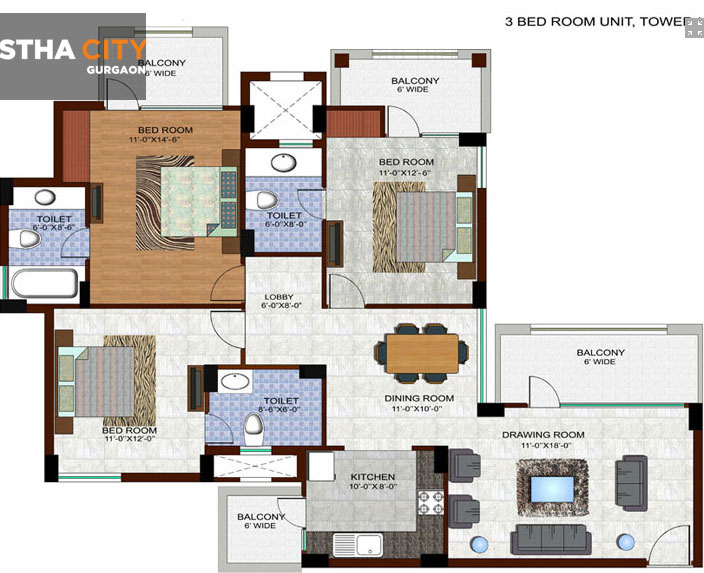 Ramprastha The Edge Towers  Floor Plan 