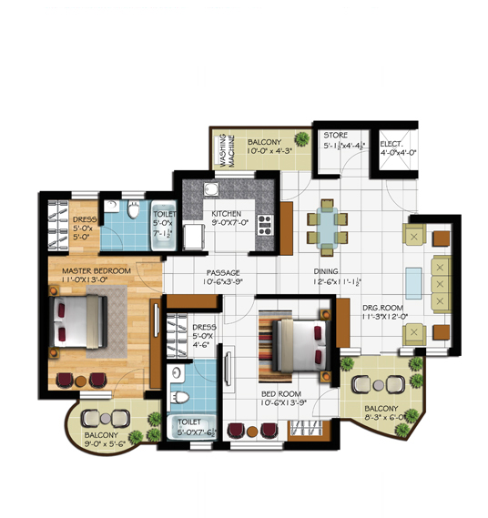 Malwa Escon Arena  Floor Plan 