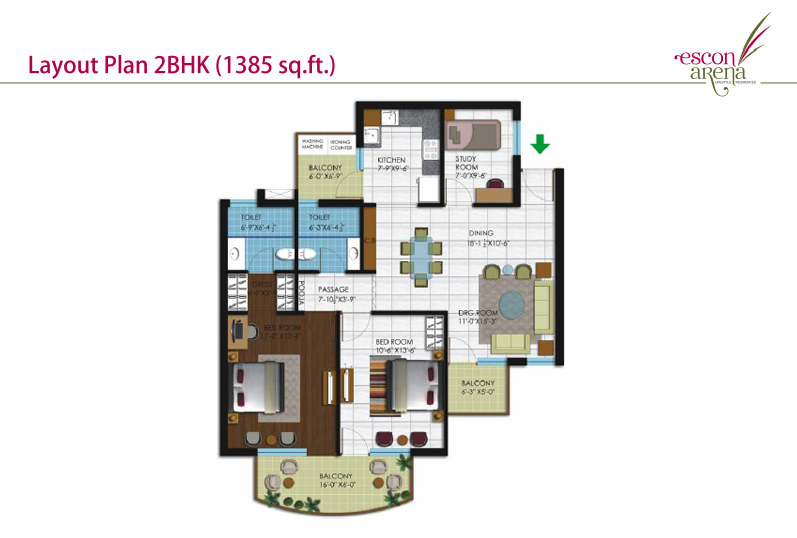 Malwa Escon Arena  Floor Plan 
