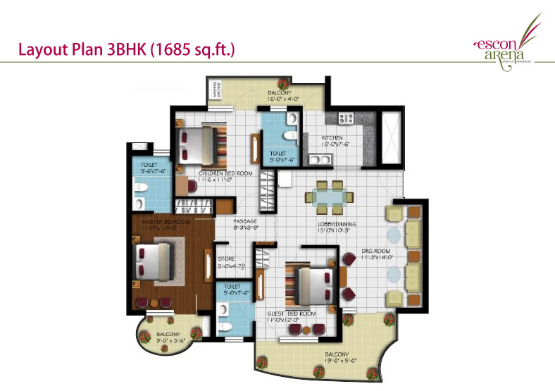Malwa Escon Arena  Floor Plan 
