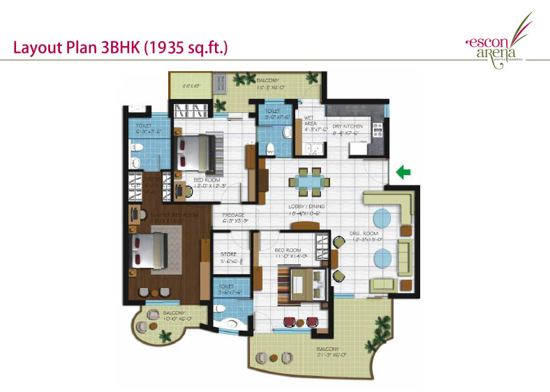 Malwa Escon Arena  Floor Plan 