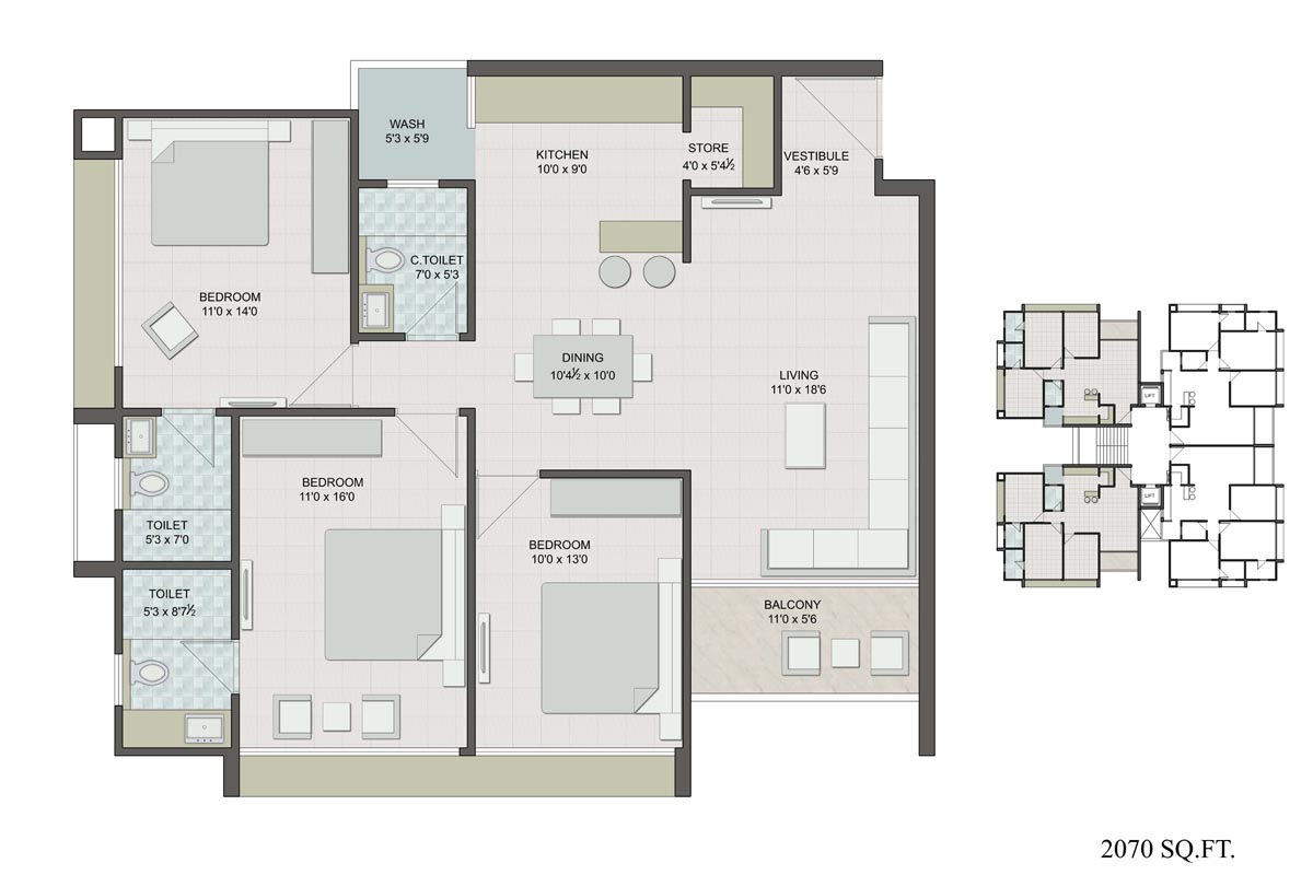 Arista Belvista  Floor Plan 