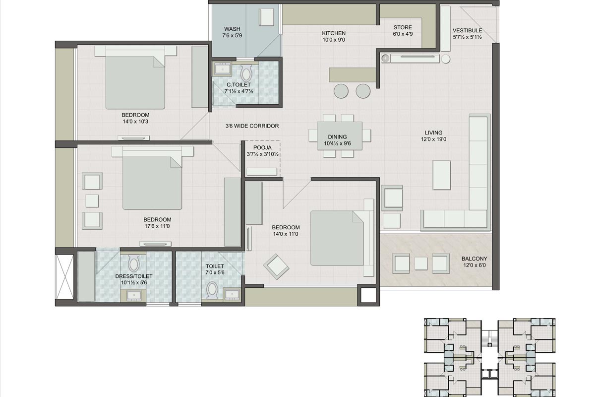 Arista Belvista  Floor Plan 