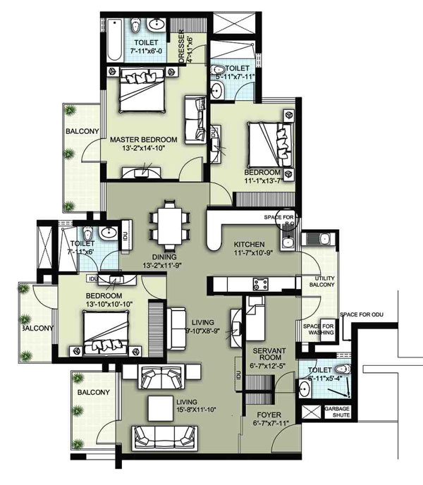 Raheja Atharva  Floor Plan  Raheja Atharva  Floor Plan