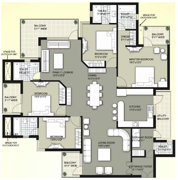 Raheja Atharva  Floor Plan  Raheja Atharva  Floor Plan