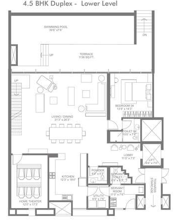 Marvel Ganga Sangria  Floor Plan 