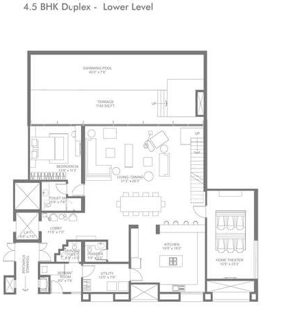 Marvel Ganga Sangria  Floor Plan 