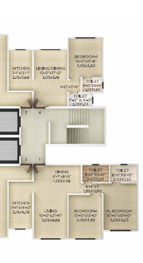 Kolte Patil Jai Vijay  Floor Plan 