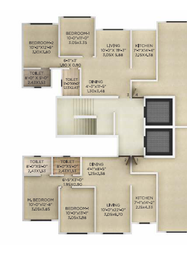 Kolte Patil Jai Vijay  Floor Plan 