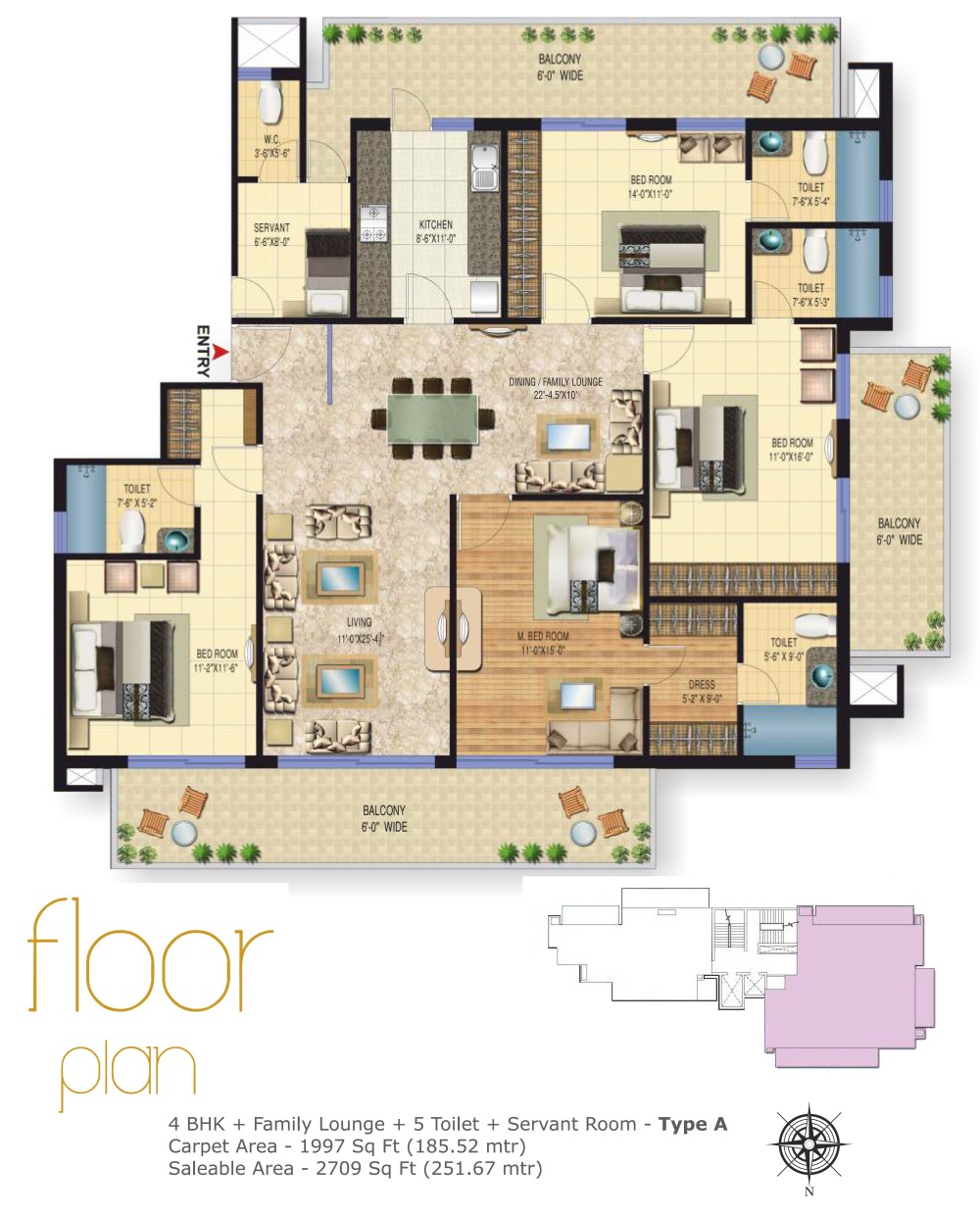  The Presidio  Floor Plan 