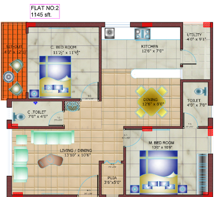 HSR KBR Enclave  Floor Plan 