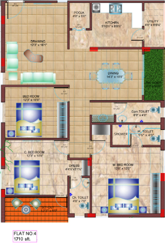 HSR KBR Enclave  Floor Plan 