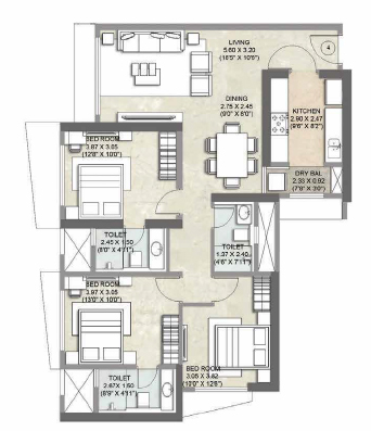 Kalpataru Brilliance  Floor Plan  Kalpataru Brilliance  Floor Plan