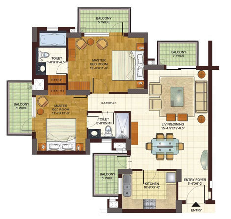 Bptp Freedom Park Life  Floor Plan 